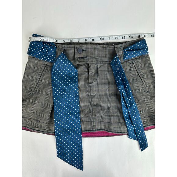 Vintage Y2K American Eagle Size 4 Small Micro Mini Skirt Plaid Academia 2000s - Picture 8 of 11